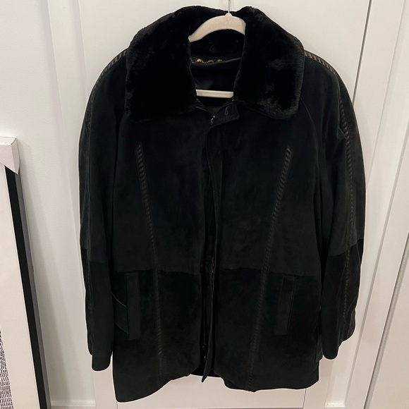 Zilli 100% Silk Jacket with fur - Picture 1 of 6